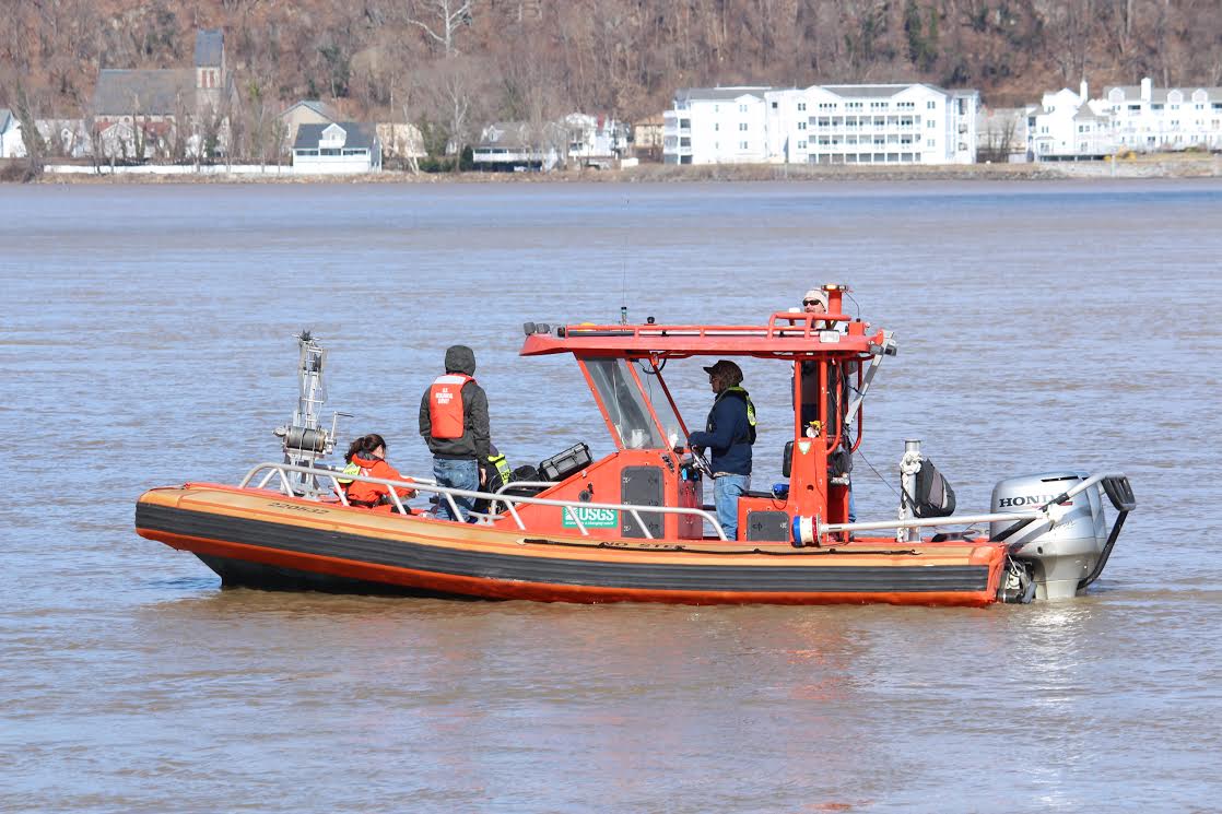 USGS Employees Collect Water Quality Samples In The Susquehanna River